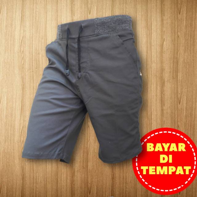 CELANA CHINOS JUMBO PENDEK KARET, BAHAN TWILL COMBED STRET (size 28-40)