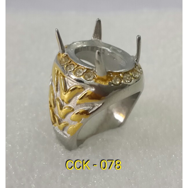 Ring Cincin Titanium Import ikat batu akik per codi DICS 50% cck-078