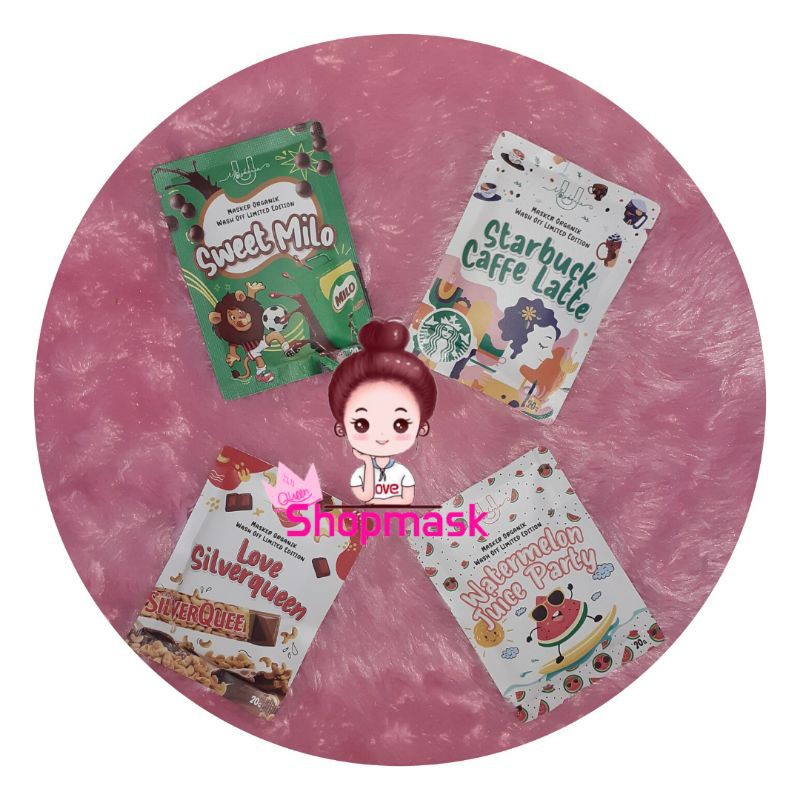 Masker Organik Umaskerin Snack Series| Masker Wajah Umaskerin