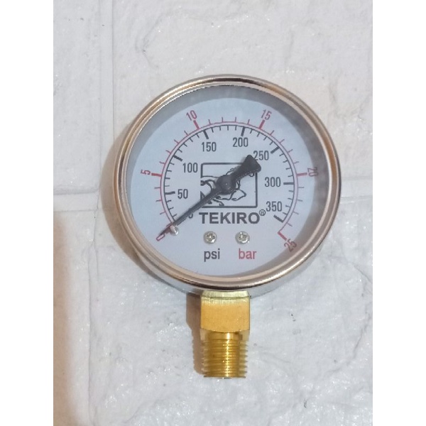 TEKIRO PRESSURE GAUGE 25 BAR