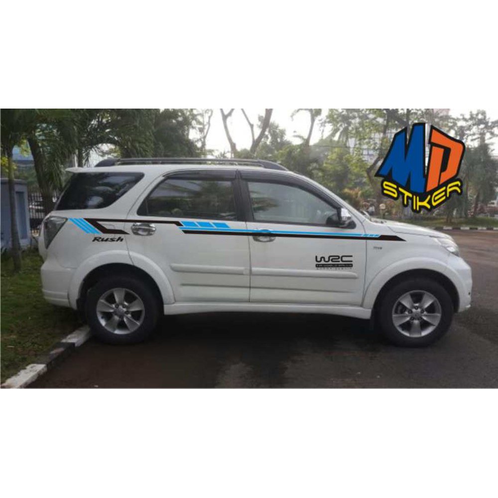 Stiker Cutting Stiker Mobil Toyota Rush Daihatsu Terios Minimalis