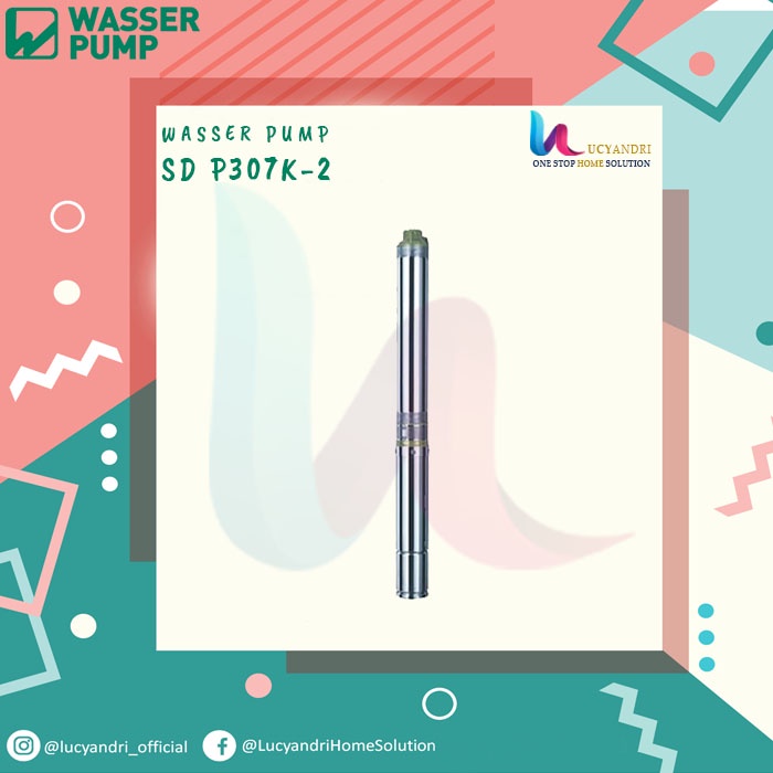 WASSER SD-P307K-2 3INCH-3/4 POMPA CELUP SUMUR DALAM