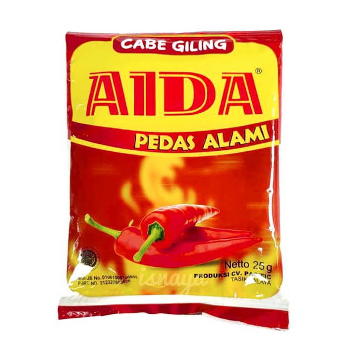 

Bubuk Cabe Giling AIDA 25 Gram (KECIL)