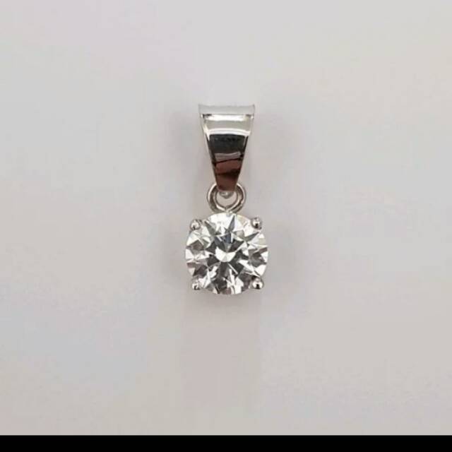 Koleksi liontin korea emas putih 750