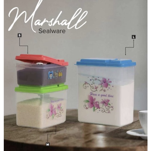 (EKSPEDISI) Tempat makanan / sealware 1650ml Marshall 1007L Hommy