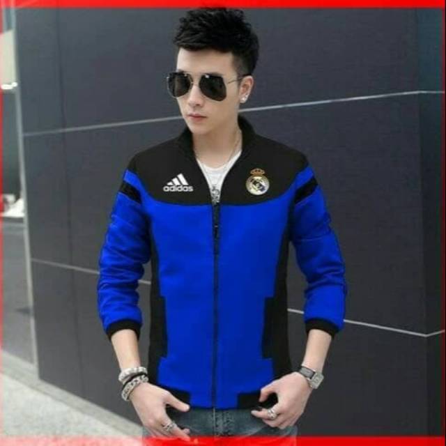 GRADE ORIGINAL - Jaket Sweater Tracktop SPORTY Real Madrid FC Premium Tebal