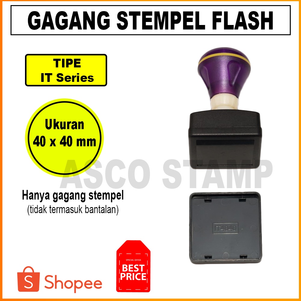 

Gagang Stempel Flash IT 40 x 40 mm
