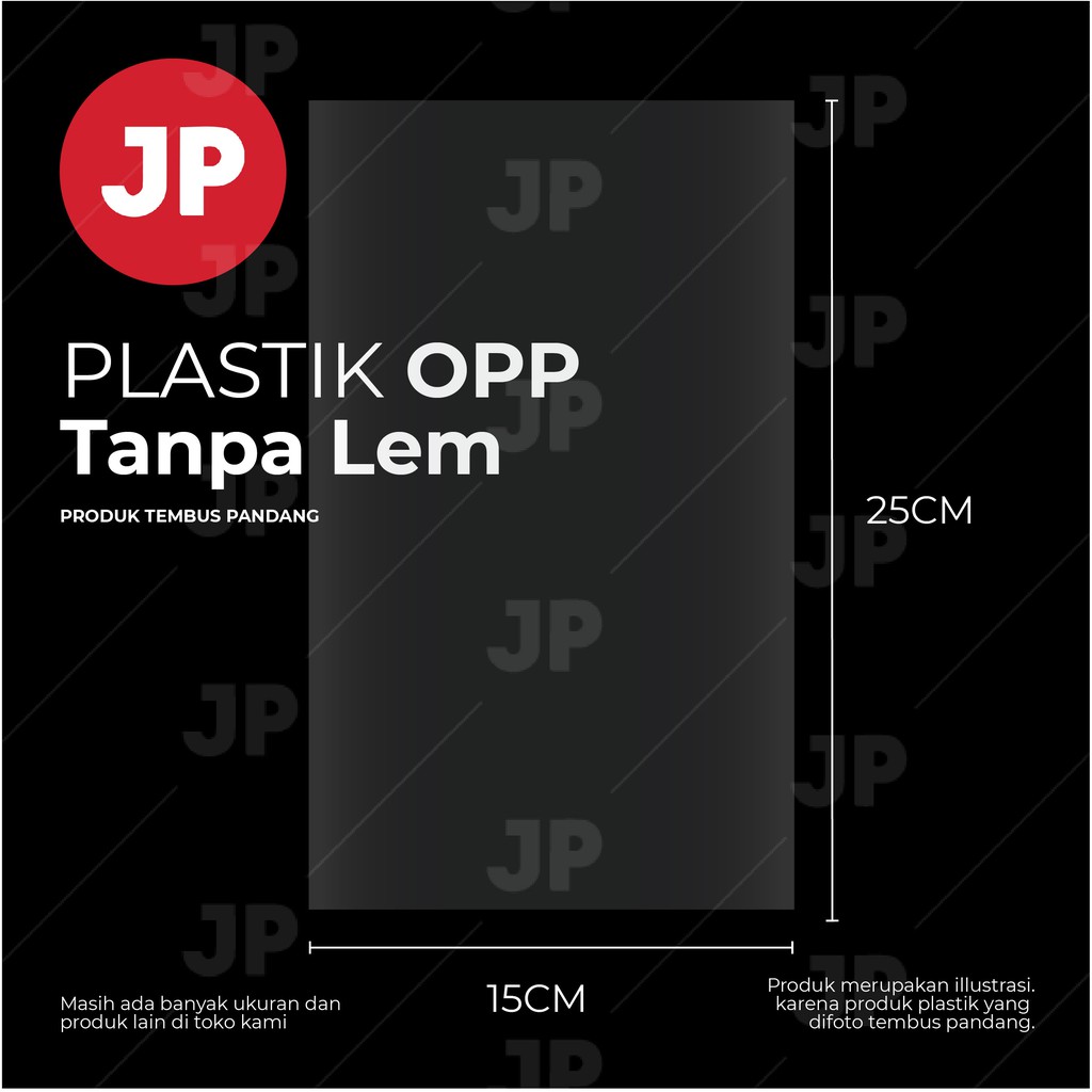 Plastik OPP Kiloan Ukuran 15x25 (Tanpa Lem) untuk souvenir, packing, dll