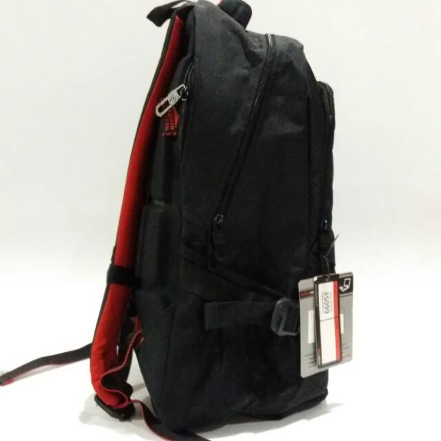 Tas ransel palazzo 35099 tas backpack sekolah blackred