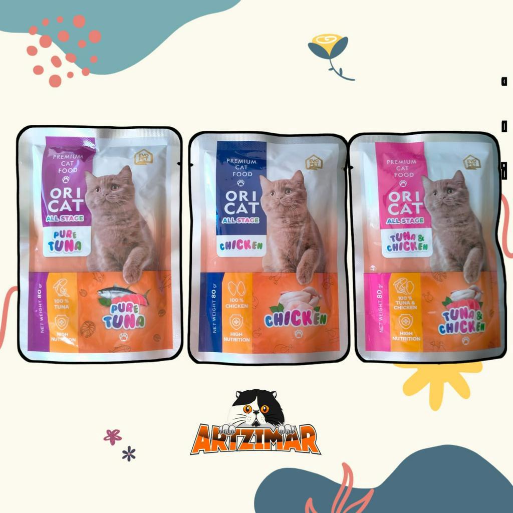 ORI CAT POUCH 80gr Makanan Kucing Ori Cat Wetfood 80gr