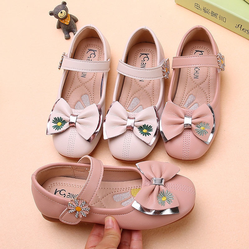 Ukuran 26-36 Sepatu Datar Anak-anak Baru Gadis Putri Sepatu Pesta Softsole Sepatu Kristal