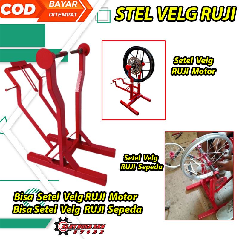 Alat stel velg jari motor dan sepeda stel pelek sepeda motor