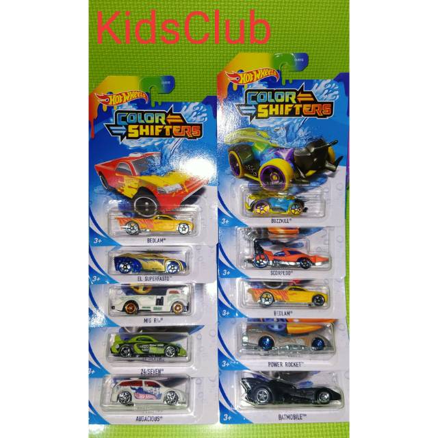 HOT WHEELS COLOR SHIFTERS Hotwheels Bisa berubah warna Original Mattel. Diecast Miniatur Mobil.