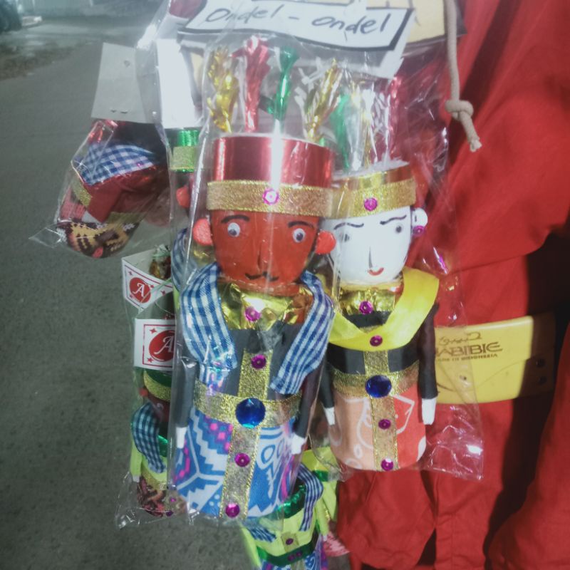 Ondel2 betawi mainan Ondelondel Mini Mainan Anak Khas Betawi Jakarta( SEPASANG)
