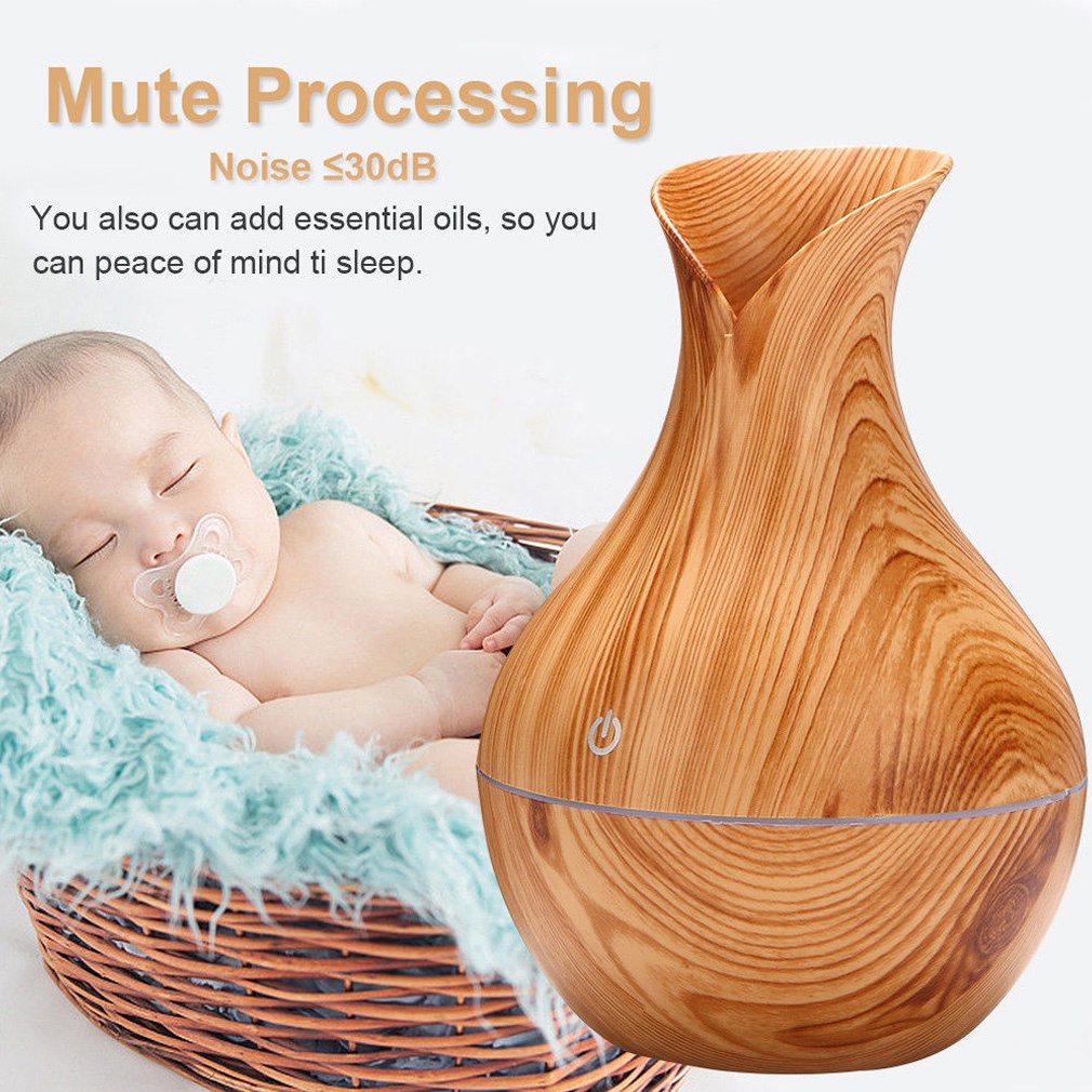 Humidifier Ultrasonic Alat Pengharum Ruangan Aroma Terapi Humidifier Aroma Therapy Diffuser Minimalist Aromatherapy Air Humidifier Wood