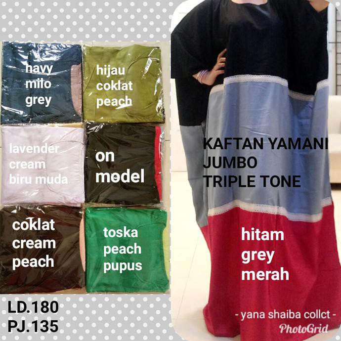 Daster arab jumbo kaftan zamani / daster arab / kaftan