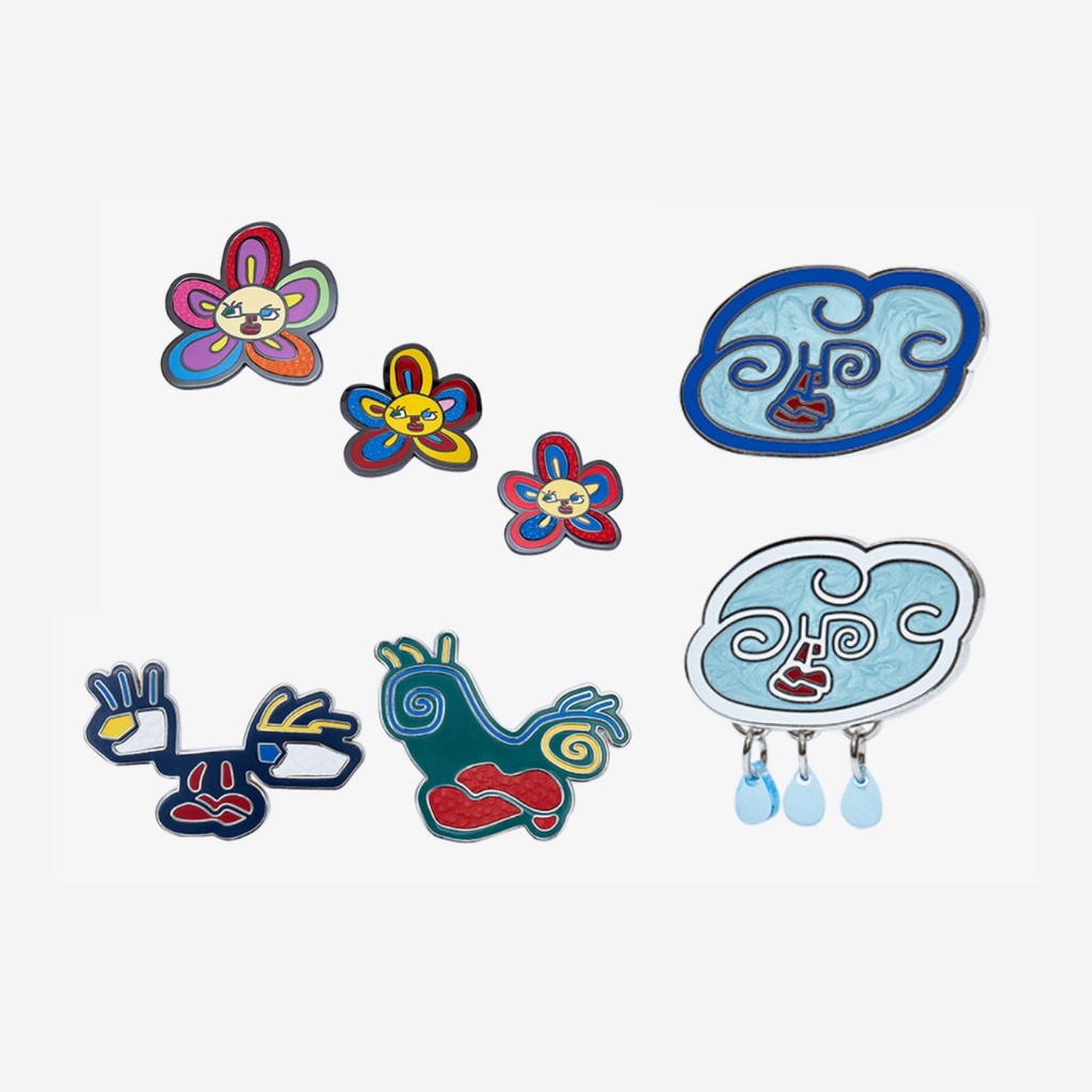 [READY STOCK] Artist Made Collection By BTS Taehyung (V) Merch (MD) -  Faces/Cloud Drops/Flower Broo