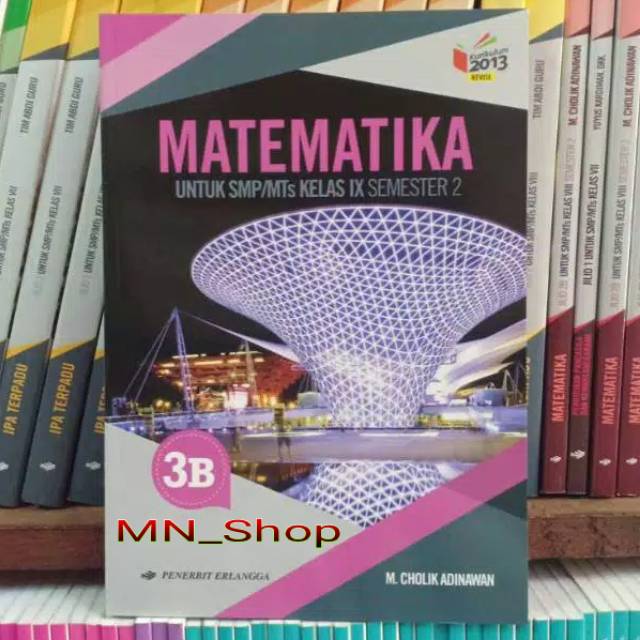 Buku Matematika 3B kelas 3 SMP K13N Erlangga Semester 2