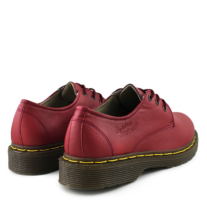 CUCI GUDANG- Sepatu Pria Dr.martens Pendek Maroon Low Boots Dokmart Formal Kerja Kantor Terlaris