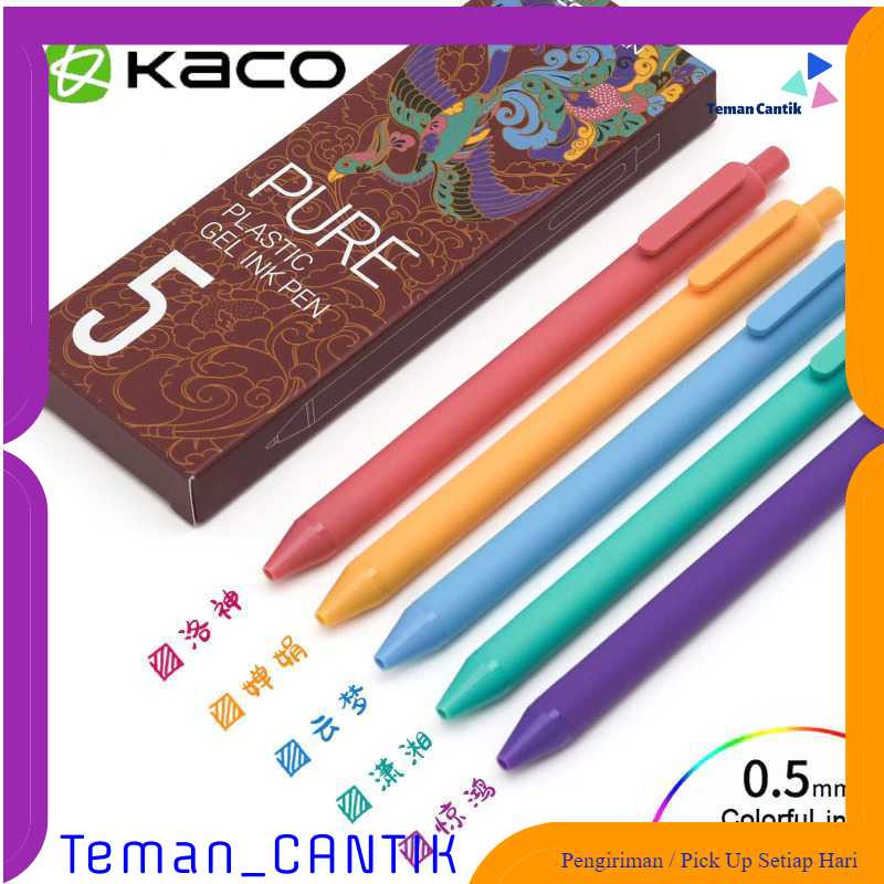 

TC-ATK KACO PURE CLASSIC III Special Edition Pena 0.5mm 5PCS (Colorful Ink)