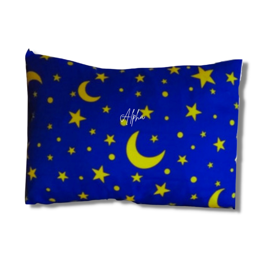 sarung bantal guling murah bahan katun halus motif aesthetic starmoon bulan bintang disperse warna tidak luntur