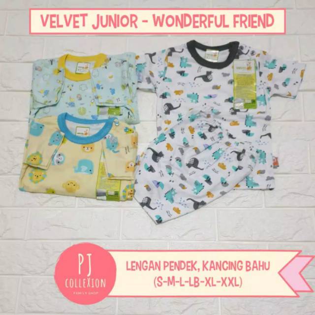 Setelan pendek Velvet Junior XL