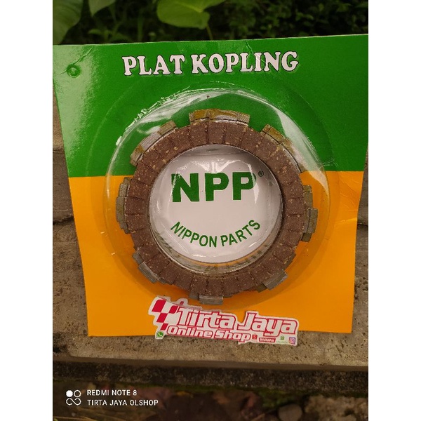 plat kampas kopling clutch suzuki fr untuk rubahan pnp yamaha crypton vega jupiter fizr isi 5lembar merk npp