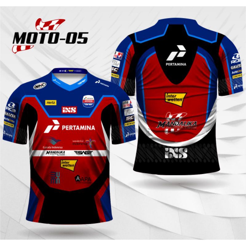 Jersey Mandalika motogp Indonesia baju kaos motogp pertamina group