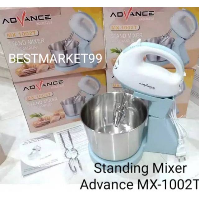 ADVANCE MX-1002 T STAND MIXER MX-1002 T Mangkok stainless steel suara halus dan mantap