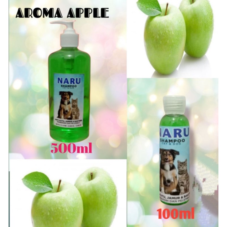 shampo kucing dan anjing,anti kutu jamur dan bakteri,flax,rontok netto 500 ml -100 ml