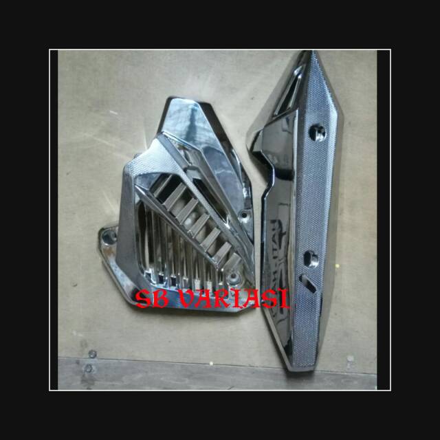 Cover tutup knalpot + tutup radiator Vario150 new 2019