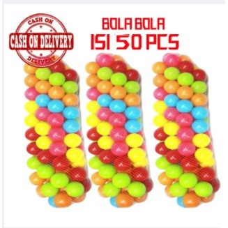 SNI ~ MANDI BOLA WARNA WARNI SNI / MANDI BOLA PLASTIK 50 PCS warna warni 50 PCS BOLA