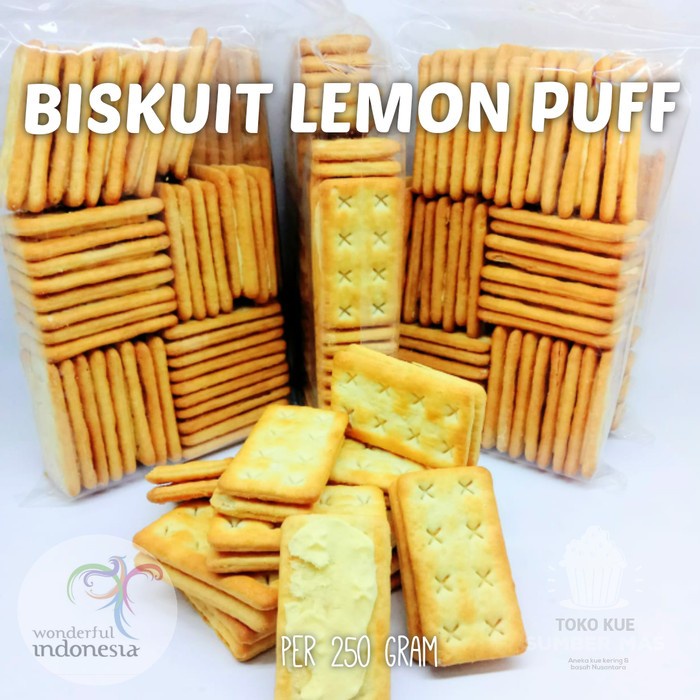 

BISKUIT LEMON PUFF / KHONG GUAN / BISKUIT KILOAN 500 GR