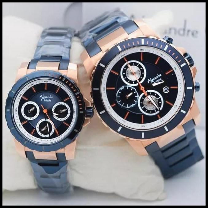 Jam Tangan Couple Alexandre Christie 6141