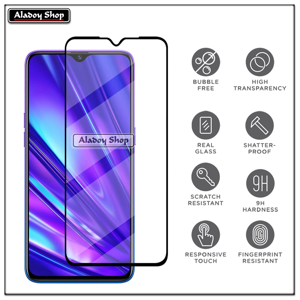 Tempered Glass Layar Oppo Realme 5 Pro Free Tempered Glass Camera