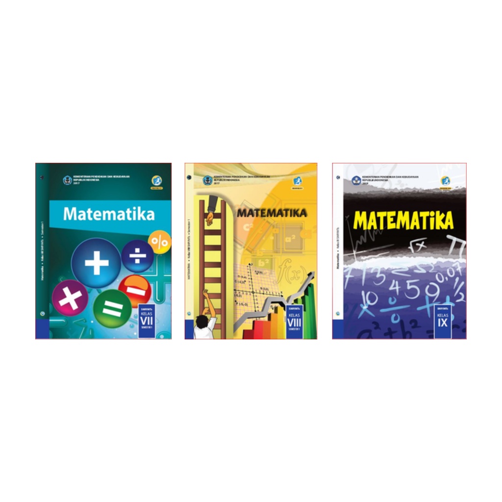 Jual Paket Buku Matematika SMP Kelas 7, 8, 9 SMTR 1Kurikulum 2013 Edisi ...