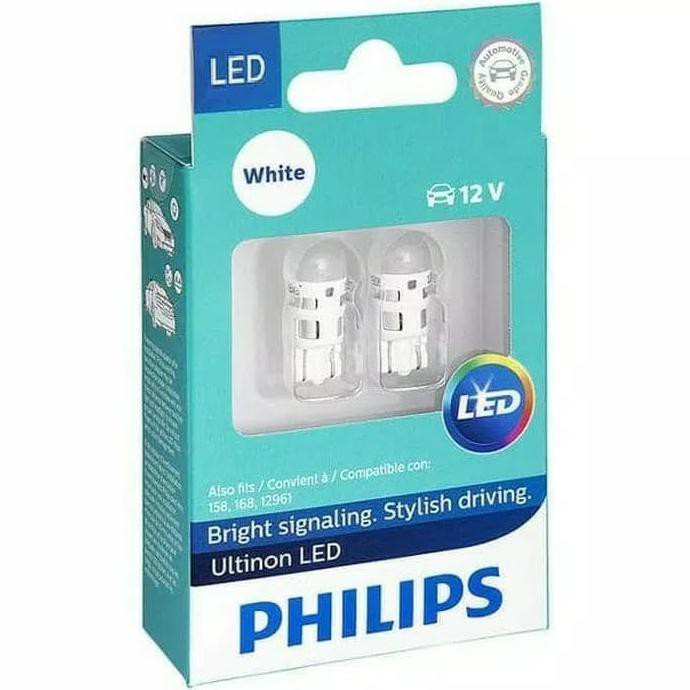 New Lampu Senja & Lampu Malam Philips Ultinon Led T10 Mobil Motor 6000K Diminati Banget