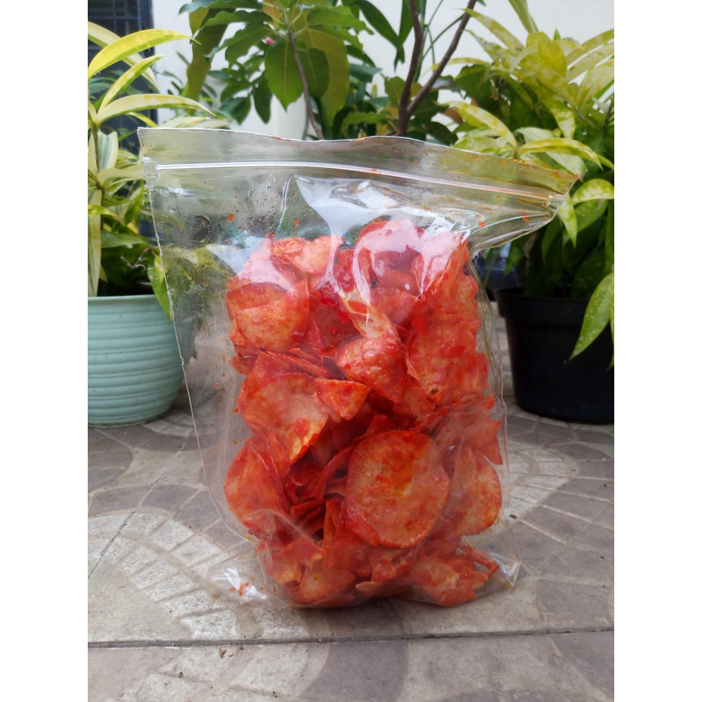 

KERIPIK PEDAS BALADO / RUJAK CABE MERAH IJO