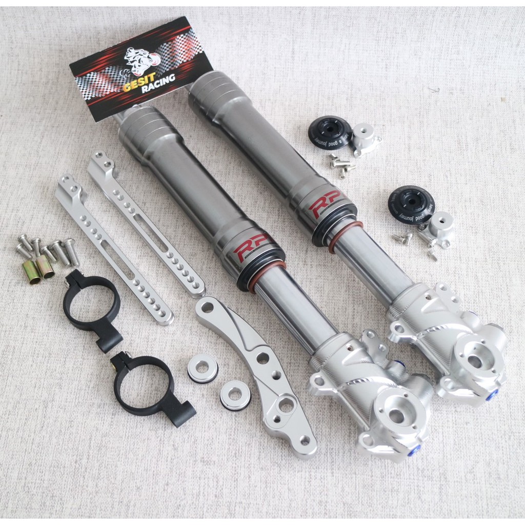 Jual Shock Depan NMAX Upside Down RPD Titanium / Grey Front