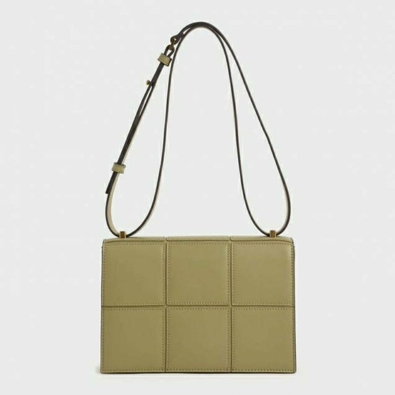 8.8 SALE | CK Textured Panelled Shoulder Bag