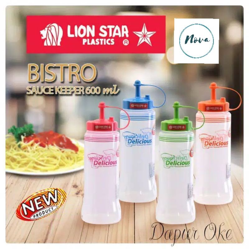 Lion star Sauce keeper 600ml botol kecap/botol minyak