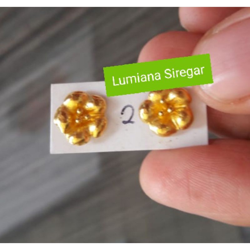 Kerabu Bunga 3 gr Mas LM London 24k 99,9% Lumiana Siregar Emas Toba