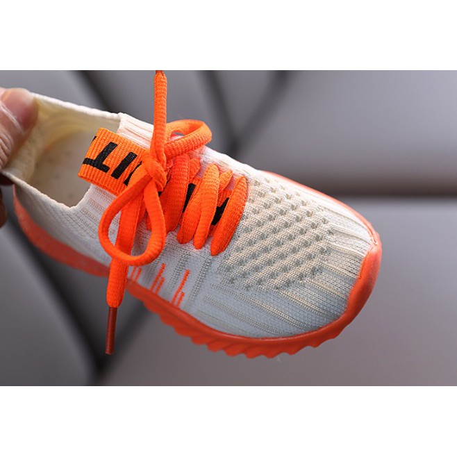 [Size 21-30]  WILL Breathable Sneakers Fashion Kids Shoes dengan Lampu LED Sepatu Anak Casual Shoes-7
