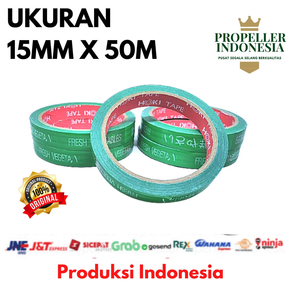 Isolasi Sayur Lakban Sayur Fresh Vegetable 15mm x 50m