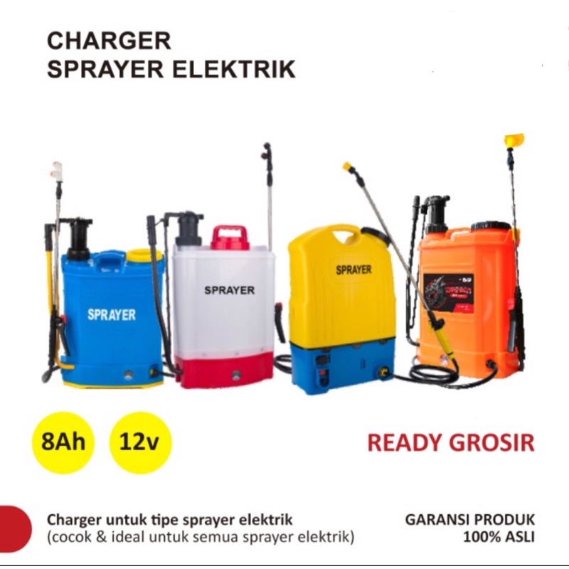 Cas / Charger Sprayer Elektrik 2A Fast Charging / Pengisi Daya Sprayer