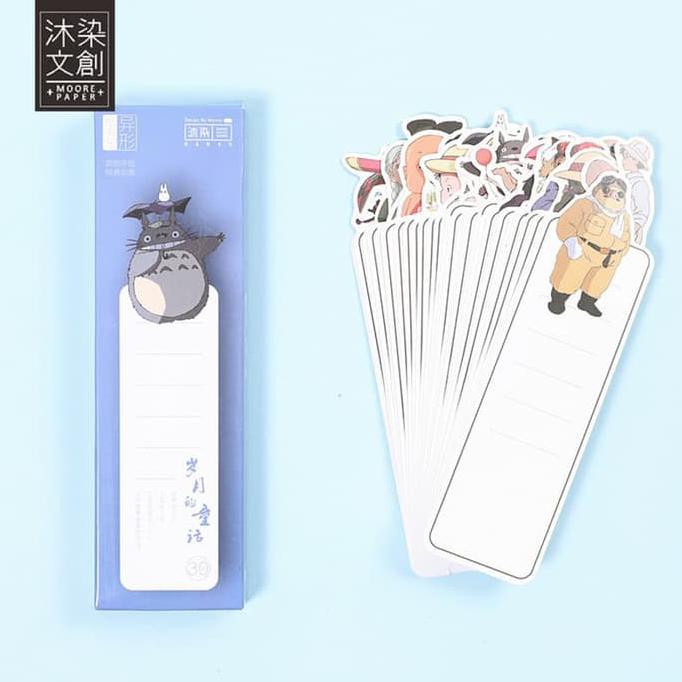 

BEST SELLER Fans of Studio Ghibli Paper Bookmark Set - Pembatas Buku Kertas Kartun TERJAMIN