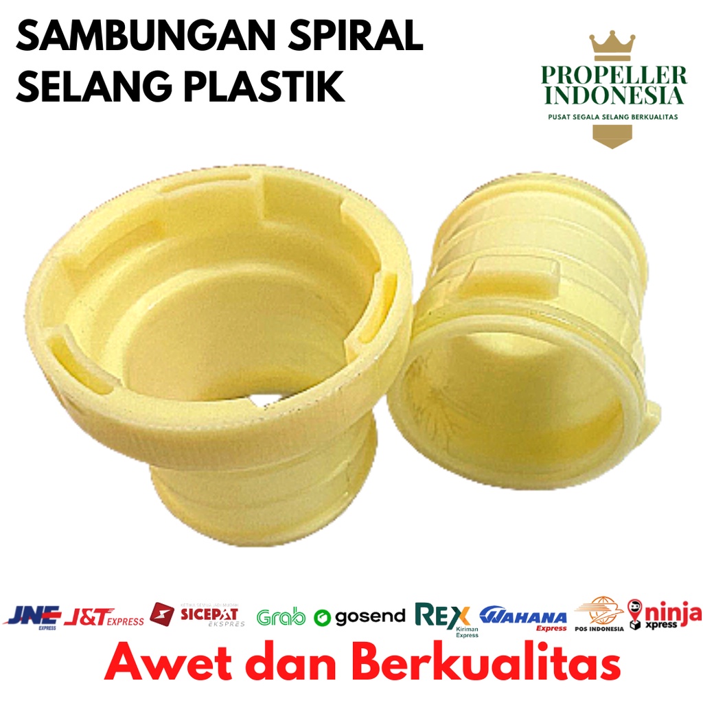 Sambungan Spiral Plastik Selang Irigasi Sambungan Drip 2- 4Inch