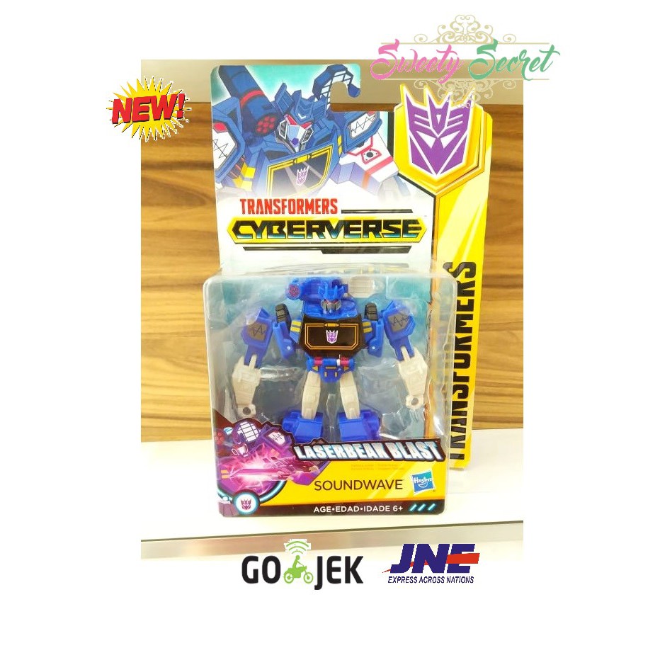 Mainan Anak Transformers Cyberverse Warrior Class Soundwave