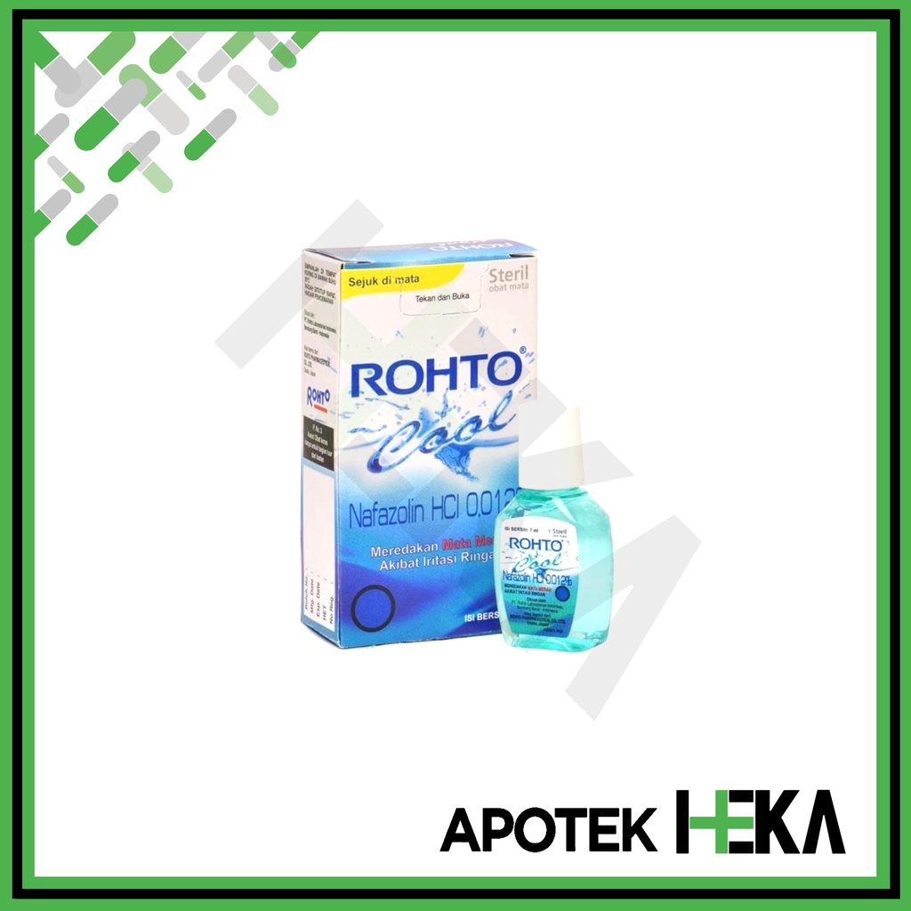 Rohto Cool 7 ml Nafazolin Obat Tetes Mata Atasi Mata Merah (SEMARANG)