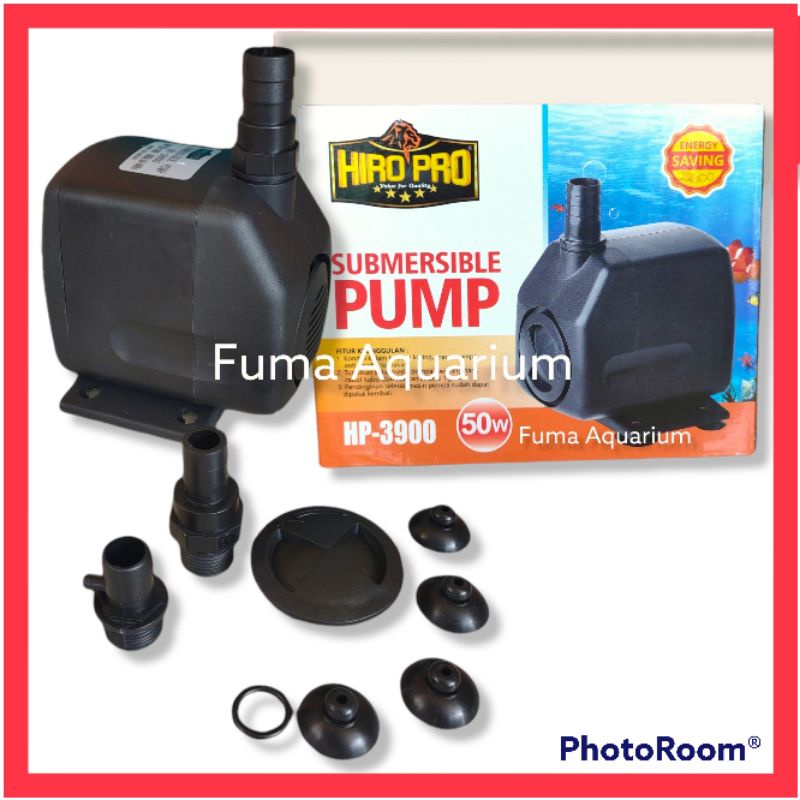 Hiro Pro 3900 HP 3900 Pompa Filter Air Kolam Aquarium Low Watt Submersible Pump Power Head